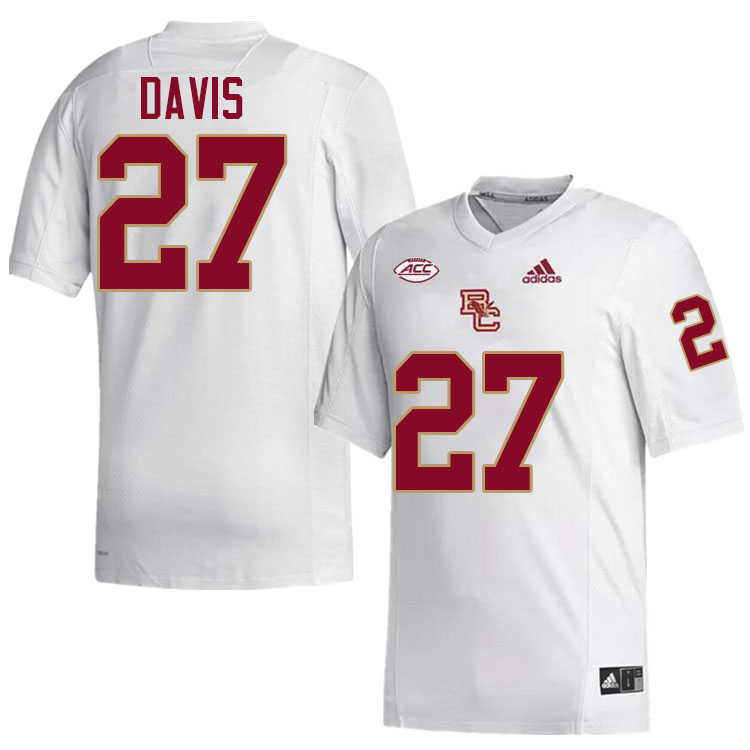 Omarion Davis Jersey,#27 Omarion Davis Boston College Eagles Football Jersey,Uniforms-White Omarion Davis Jersey,#27 Omarion Davis Boston College Eagles Football Jersey,Uniforms-White